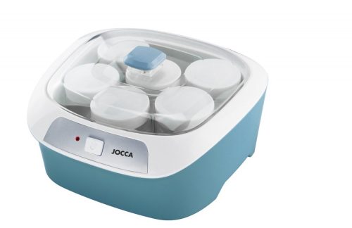 Test Yoghurtmaker – JOCCA – 1575 – 6 potten – Blauw en wit