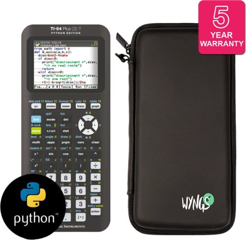 TI-84 Plus CE-T Python Edition + verlengde garantie + Beschermhoes review — ideaal voor programmeren