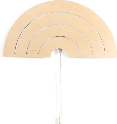 Regenboog houten wandlamp — perfect voor de kinderkamer