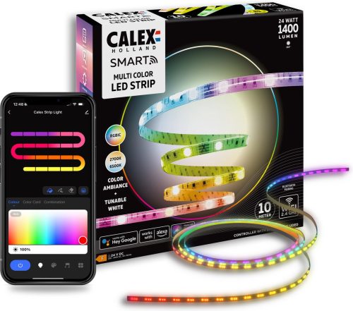 Test: Calex Slimme LED-strip 10 m (RGBIC + CCT)