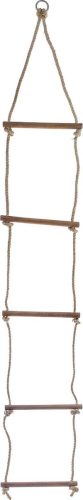Touwladder met 5 houten treden voor schommel – 200 cm test veilig