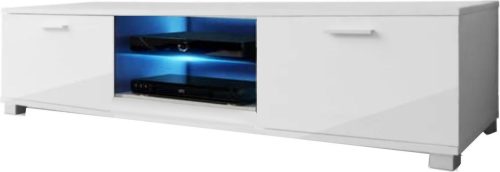 TV meubel kast – dressoir – 140 cm breed – wit test: opbergruimte