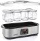TZS First Austria Yoghurtmaker – 25W – Timer – Inclusief 8x180ml glazen potjes – Zilver review: huisgemaakte yoghurt, probiotica