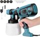 Verfspuit-Elektrische-850W Motor-1400ml Tank-4 Koperen spuitkop-3 Spuitstanden-3m Kabel-Voor auto, hek & plafond test: sneller schilderen, doe-het-zelf