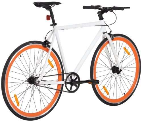 VidaXL – Bike – Fixie – White – 55cm – Orange review stadsfiets
