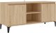 vidaXL – Tv-meubel – met – metalen – poten – 103,5x35x50 – cm – sonoma – eikenkleurig review: compacte opbergruimte voor woonkamer