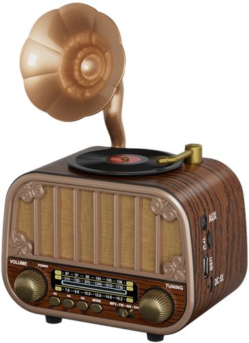 Vintage Draagbare Draadloze Radio review Bluetooth lange accu