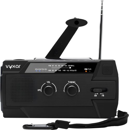 Vyxar® Noodradio review: zonne-energie bij stroomuitval