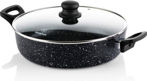 Westinghouse Hapjespan – Ø 28 cm – Inductie – PFOA-vrij – Inclusief Deksel – Black Marble review: anti-aanbaklaag voor vetarm bakken