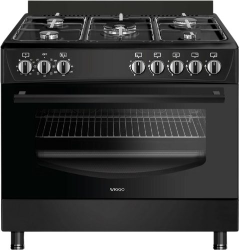 Wiggo WO‑E905R(BB) review: gasfornuis, 110L oven en wokbrander