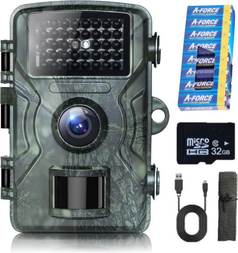 Wildcamera met nachtzicht – Voor Buiten – Incl.32GB SD – 8 Batterijen review beveiliging