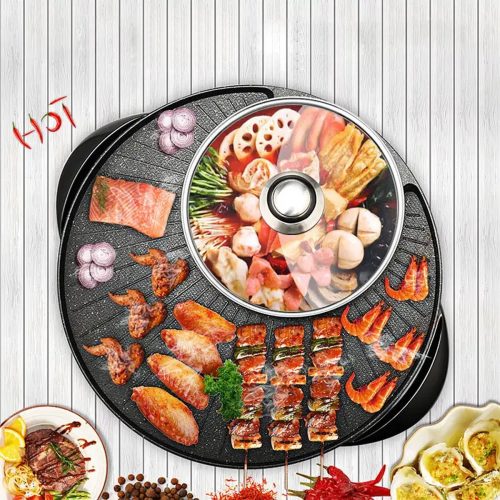 WizBay Premium Select® 2 in 1 Shabu HotPot test met 1200W grill