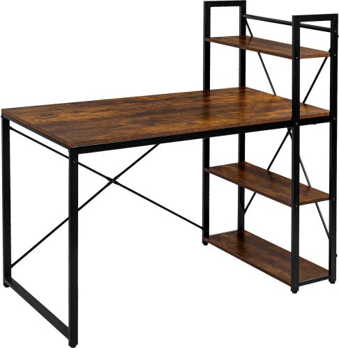 xDays Bureau – Computertafel met planken – Computerbureau – Industrieel Thuiskantoor – 60x120x76/120 review: ruimtebesparend thuiskantoor met opbergruimte