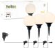 Xelloo® Roz tuinverlichting set test: warmwitte buitenlampen