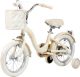 Yar Biky Meisjesfiets – 12 inch – Kinderfiets met Zijwielen & Stuurtas – Beige review: stabiel leren fietsen en veiligheid