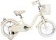 Yar Biky Meisjesfiets – 14 inch – Kinderfiets met Zijwielen & Stuurtas – Beige test – veilig leren fietsen