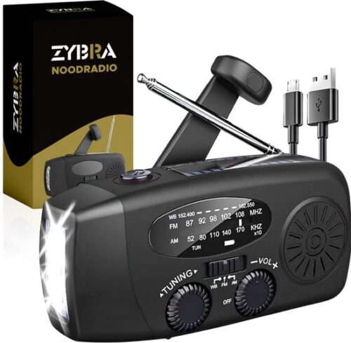 Zybra Draagbare Noodradio review: noodstroom bij stroomstoring